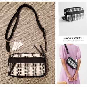 & OTHER STORIES Braided Nylon Crossbody Bag
